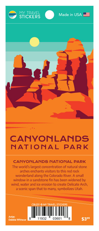Canyonlands National Park Color Block Sticker Set – My Travel Stickers